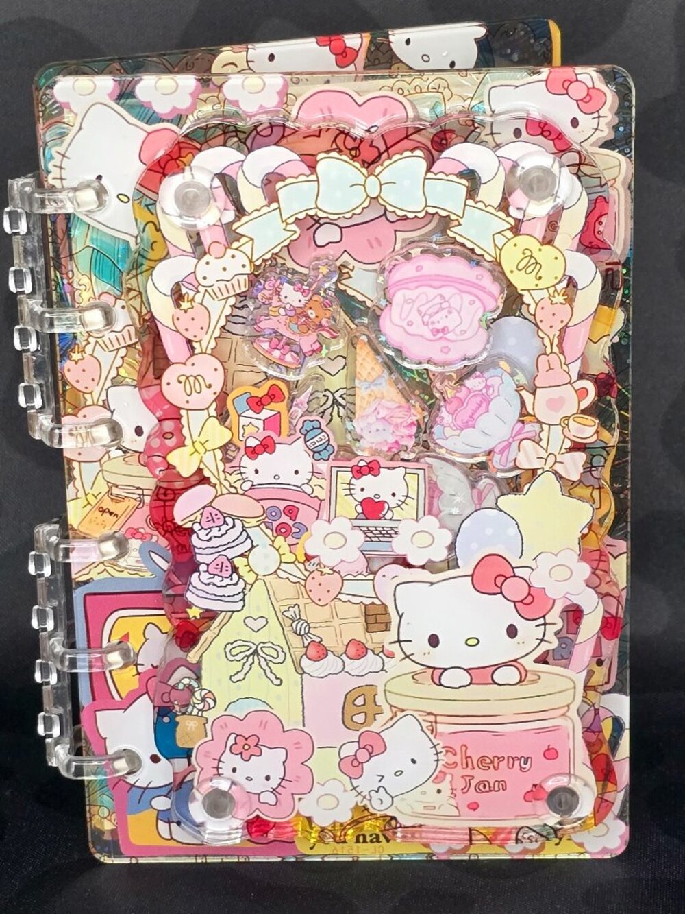 Acrylic Shaker Notebook Hello Kitty